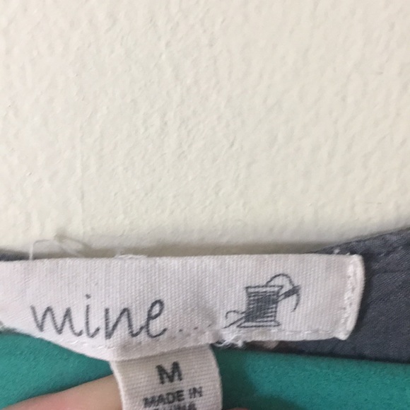 Blue Floral Dress with Ribbon Tie - Picture 8 of 8